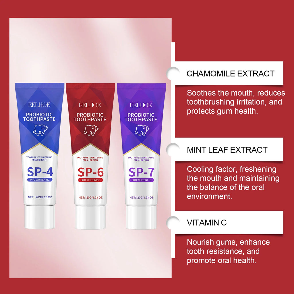 EELHOE Probiotic Toothpaste SP-6 – Whitening & Tartar Removal Probiotic Toothpaste Oasis Select