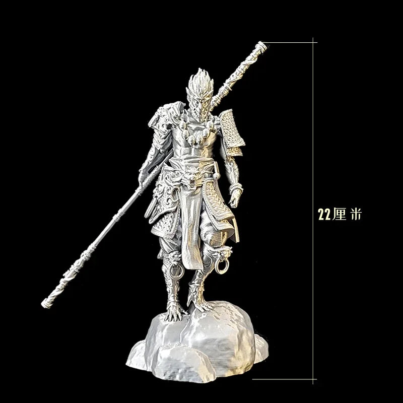 Game Black Myth Wukong Animation Entity Hand Do Qitian Great Saint Statue Creative Display Battle Holy Buddha Oasis Select Silver 22cm
