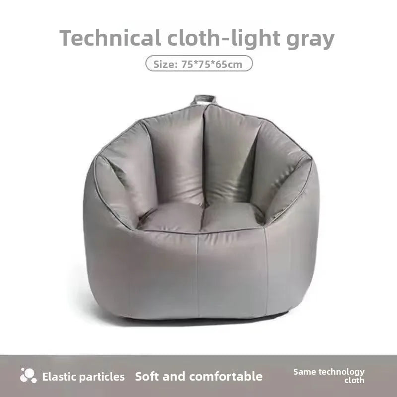 Lazy sofa reclining sleeping bedroom small sofa small apartment living room single reclining chair balcony lazy chair Oasis Select grey