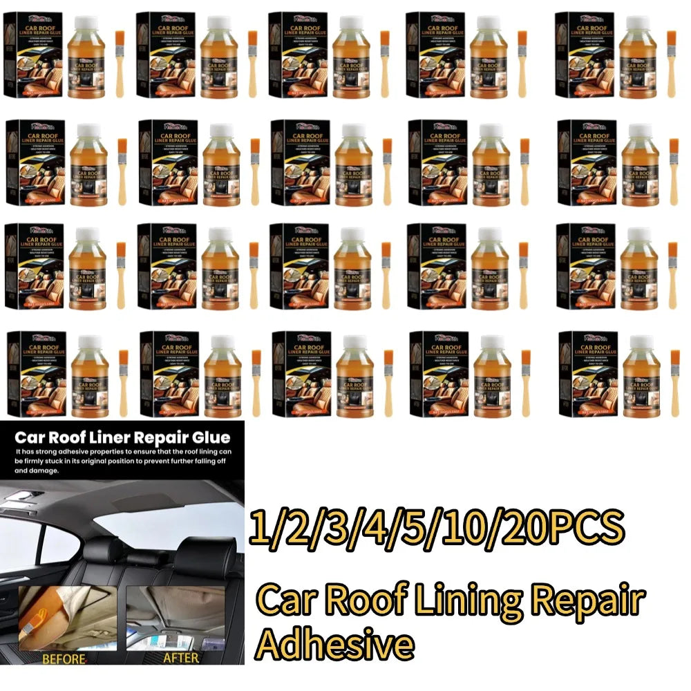 100ml Instant Adhesive Bonding Glue Car Interior Roof Liner Repair Glue Car Inside Roof Cloth Repair Leather Polyester Liquid Oasis Select