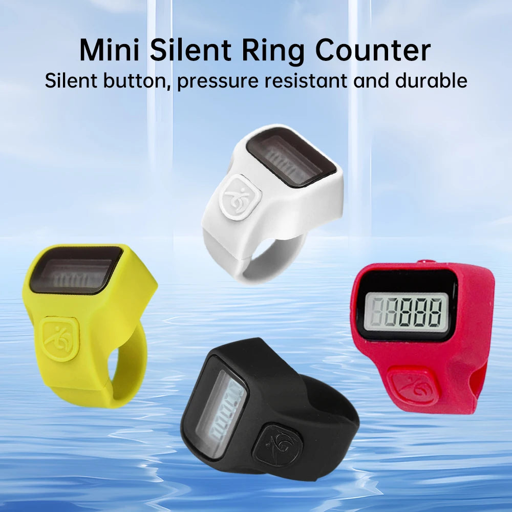 Mini Ring Shape Finger Counter LCD Electronic Digital Tally Counter Smart Ring Click Lap Counter Event Clicker Finger Counters Oasis Select