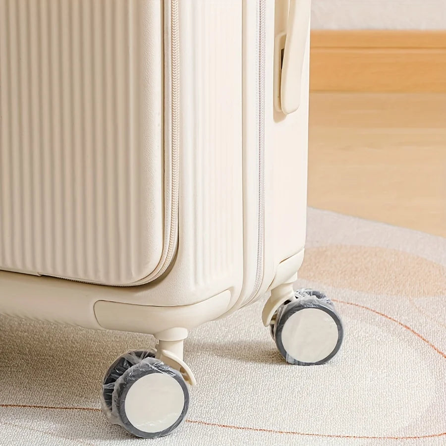 50/80pcs Luggage Wheel Covers - Dustproof Suitcase Protectors Wheel, Disposable Travel Accessories for Trolley Cases Oasis Select