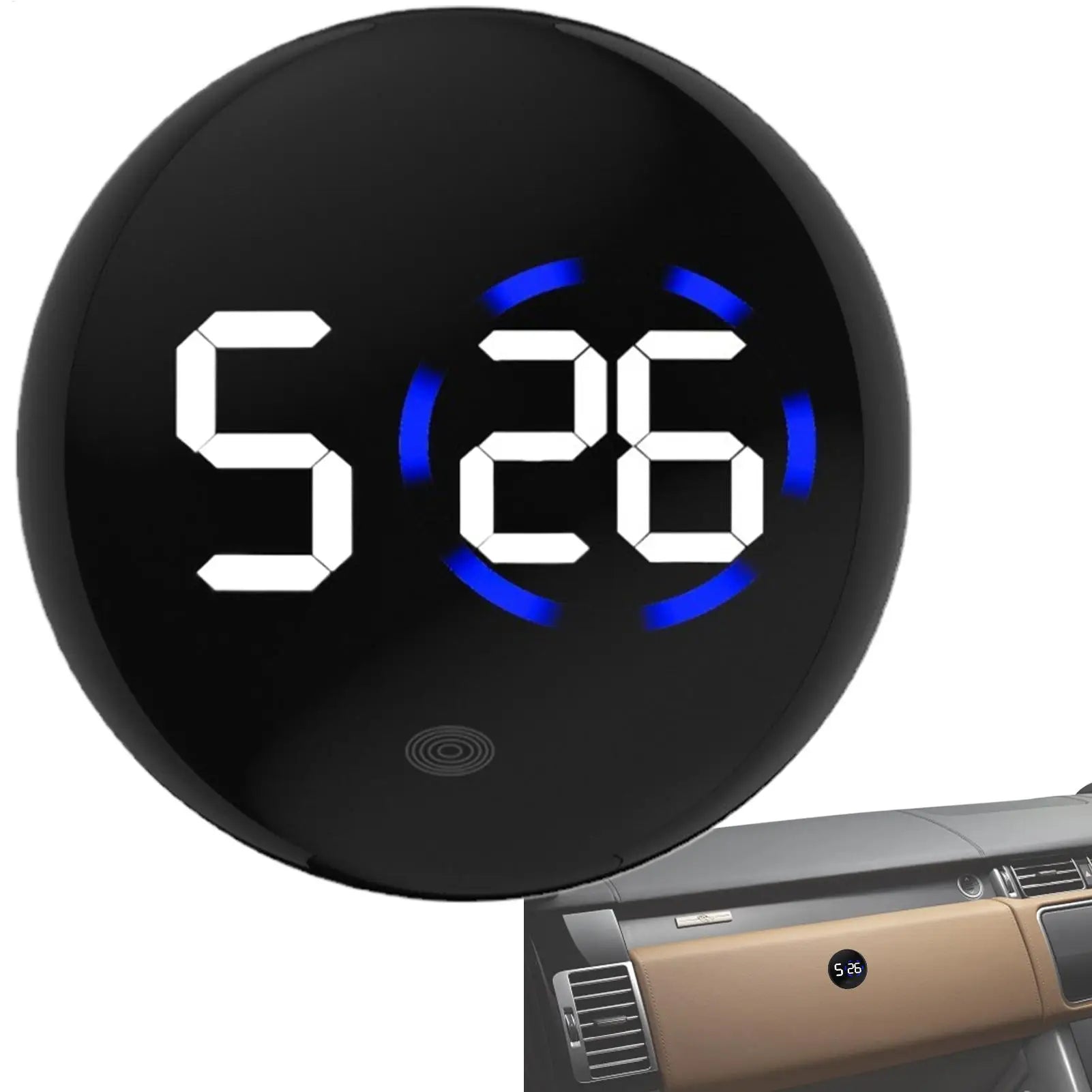 Waterproof car electronic clock electric vehicle dashboard display adhesive simple small clock LED Digital Kitchen Timer Oasis Select
