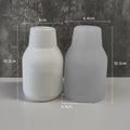Stripes Vase Silicone Mold DIY Gypsum Vase 3D Ornaments Molds Epoxy Plaster Concrete Flower Pot Mould Gardening Decoration Oasis Select J-299a