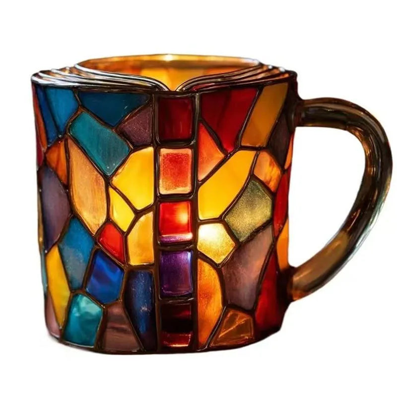 Artistic Painted Book - Shaped Mug | Unique Coffee Cup Decor Oasis Select Type C Pingkou 2PCS