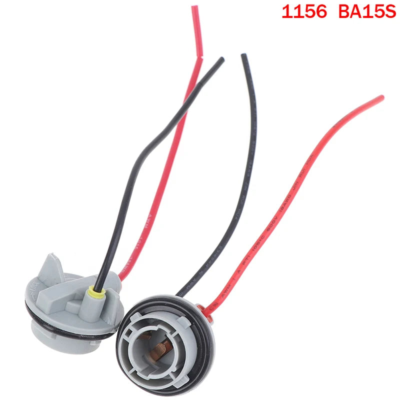 2pcs 1156 1157 Bulb Socket BAY15D Lamp Holder P21/5W Adapter Base Connector Oasis Select 1156 BA15S
