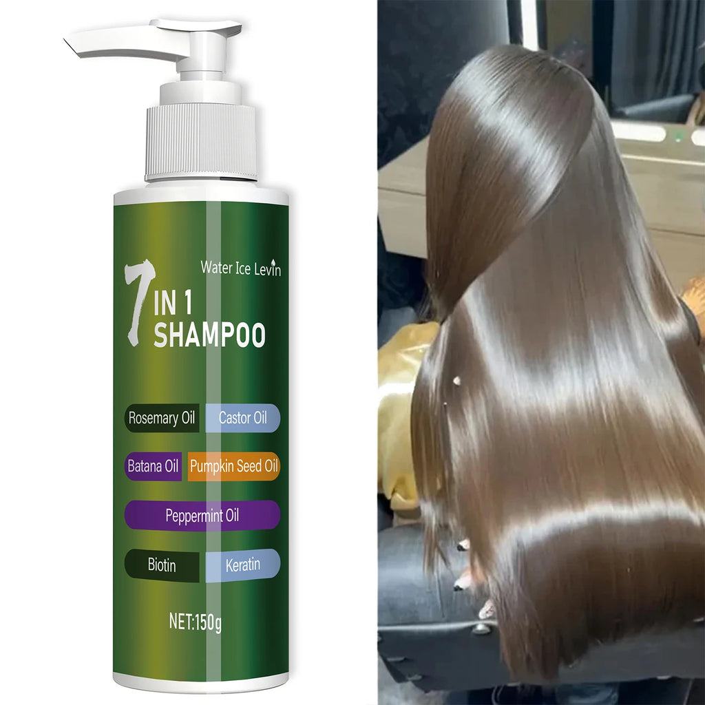 7-in-1 Rosemary, Batana & Castor Oil Shampoo – All Hair Types Moisturizing Shampoo Oasis Select