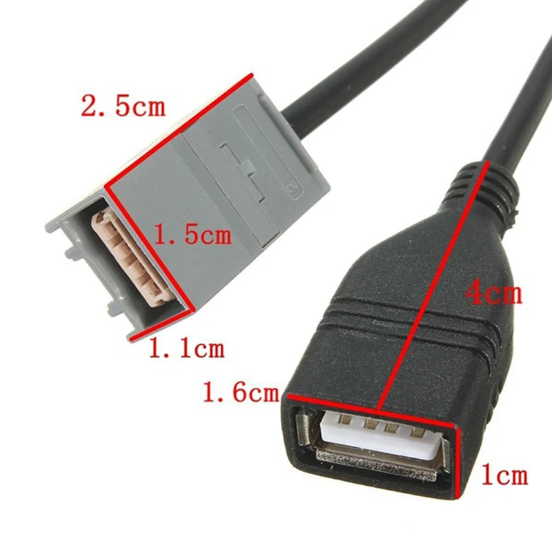USB CABLE ADAPTER AUX 2008 Onwards For CIVIC JAZZ/CR-V ACCORD/CR-Z 09-13 MP3 Oasis Select