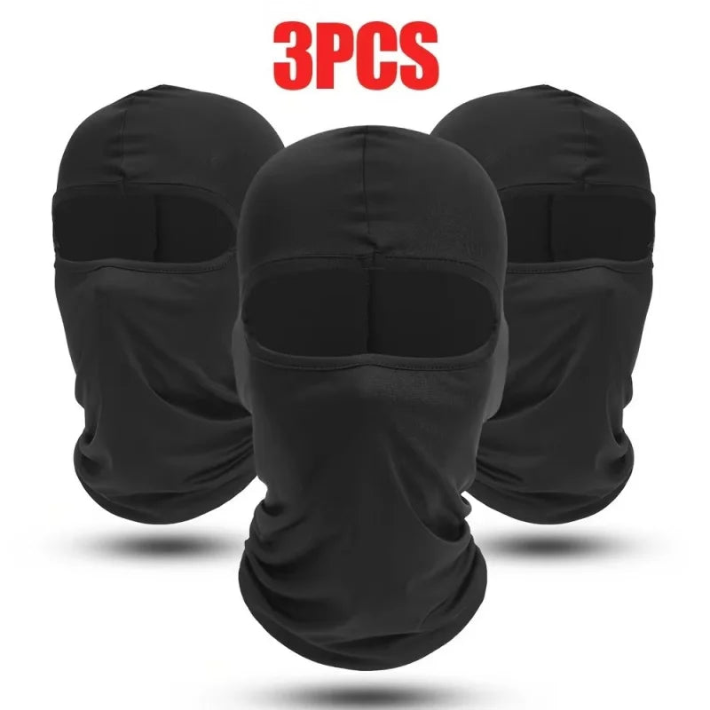 1/3pcs Ski Mask for Men Full Face Mask Balaclava Black Ski Masks Covering Neck Gaiter Oasis Select