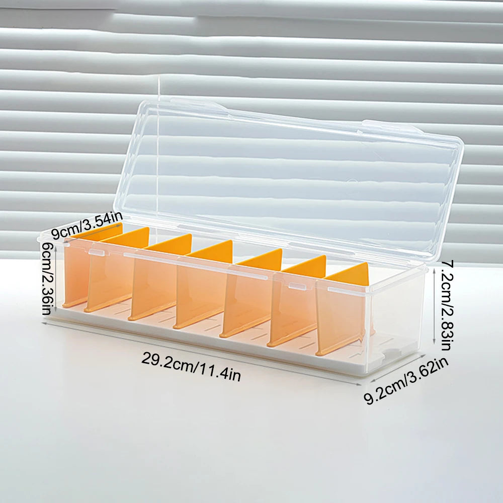 Card Storage Box with Dividers – Holds 550+ TCG Cards