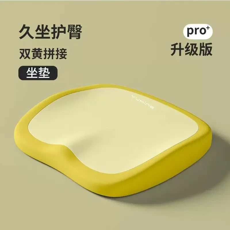 Memory Foam Seat Cushion Adjustable Lumbar and Waist Support Pad Portable Chair Mat Suit for Office Home Use Soft Cushion Oasis Select YW