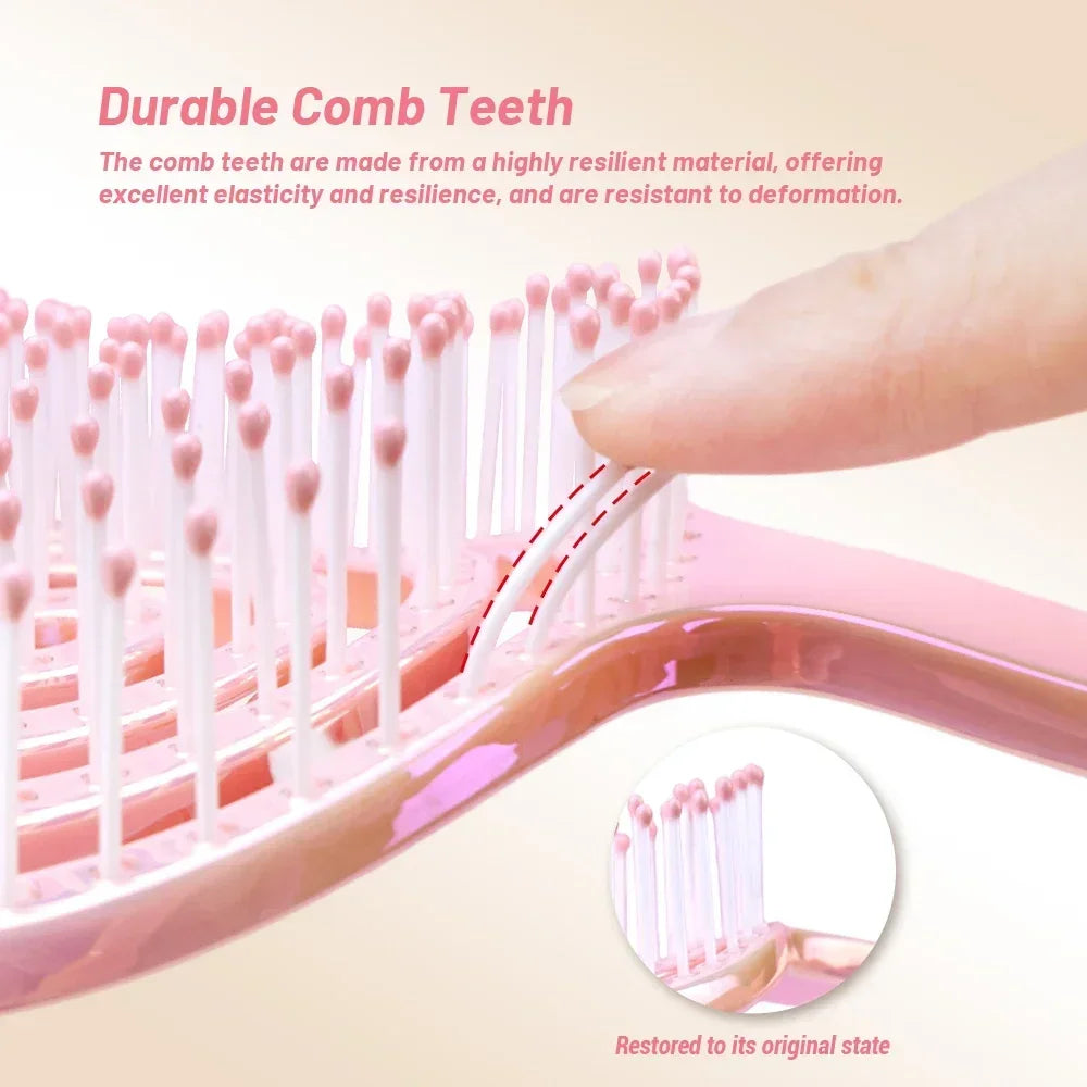 Round Hollow Hair Brush – Detangling, Volume & Scalp Massage Hair Styling Brush Oasis Select