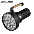 16xP50 Wick Ultra Strong Light Handheld Light Flashlight - Intelligent Fan Forced Heat Dissipation-4x18650 Power Supply Oasis Select W5221-1 short