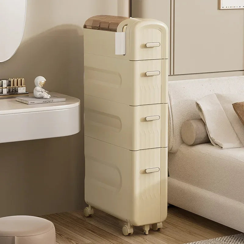 Multifunctional crevice storage cabinet, drawer type plastic locker Oasis Select