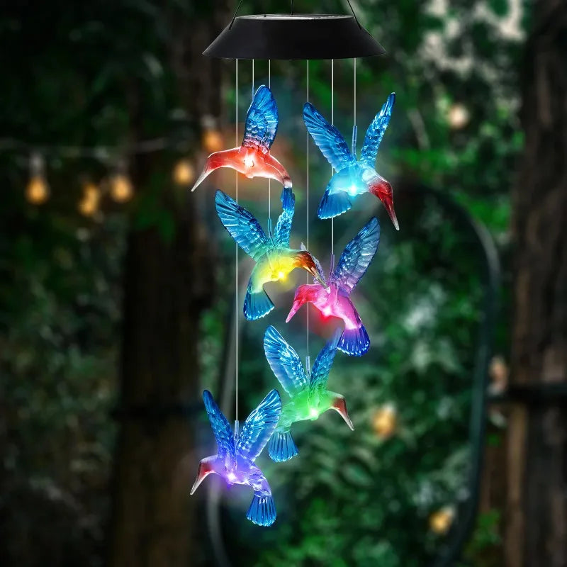 Solar Powered Wind Chime Garden Lights -Outdoor Solar Stake Lights for Yard, Landscape Decoration, Auto on/Off, Waterproof, IP65 Oasis Select