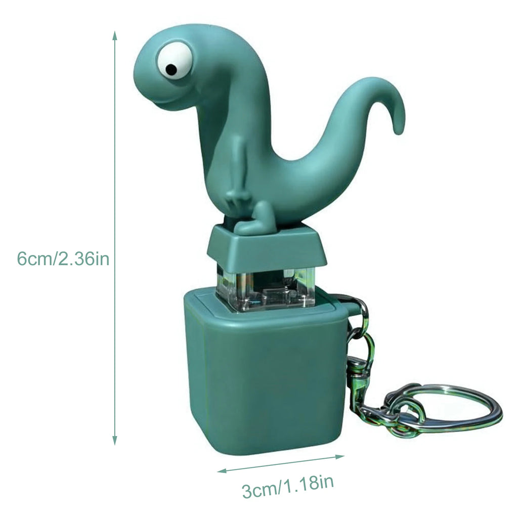 Lizard Sound Keychain LED Fidget Toy – Rechargeable Stress Relief Fidget Keychain Toy Oasis Select 1pcs United States