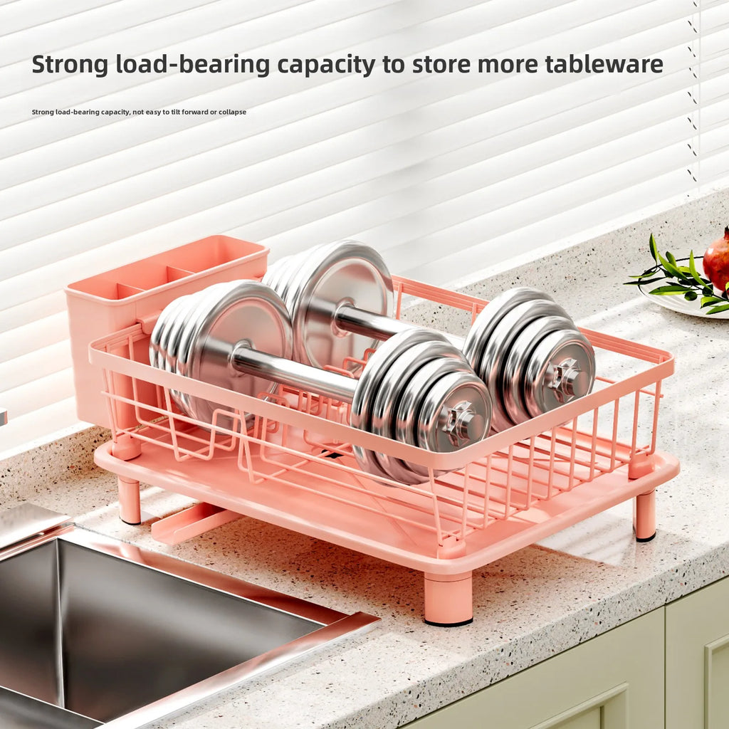 Kitchen Dish Storage Rack Dish Drain Rack Ash Powder Drain Basket Sink Dish Shelf Oasis Select