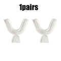 1/3/6pairs Silicone Mouth Guard Sleeping Mouth Guard Tray Orthodontic Braces Set For Bruxism Non-Snoring Teeth Whitening Protect Oasis Select 1pairs