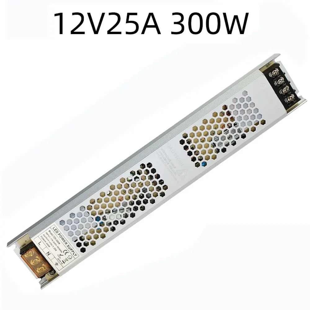 12V 24V Power Supply Transformers 220V AC DC Converter Switching Power Supply 60W 150W 200W 300W 400W SMPS Led Driver Ultra Thin Oasis Select 12V25A 300W 180V-265V