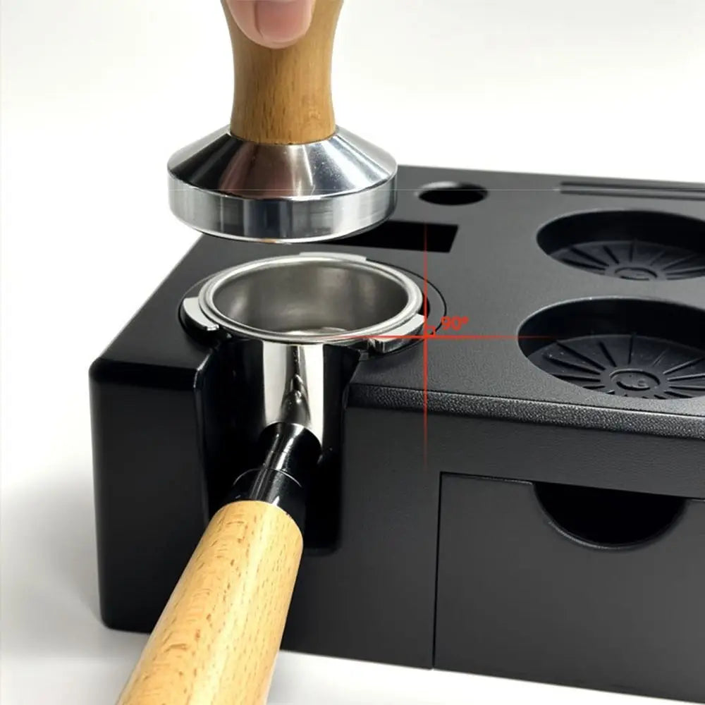 Square Espresso Tamping Station & Portafilter Holder Organizer