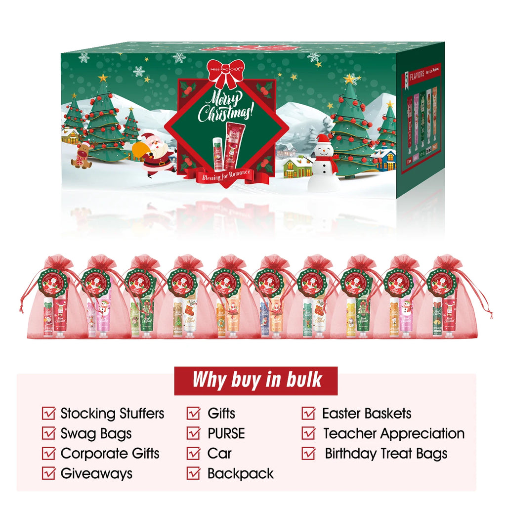 Christmas gift set distribution 120PCS/box in bulk, lip balm in bulk, hand cream in bulk, Christmas cards, gift gauze bags Oasis Select