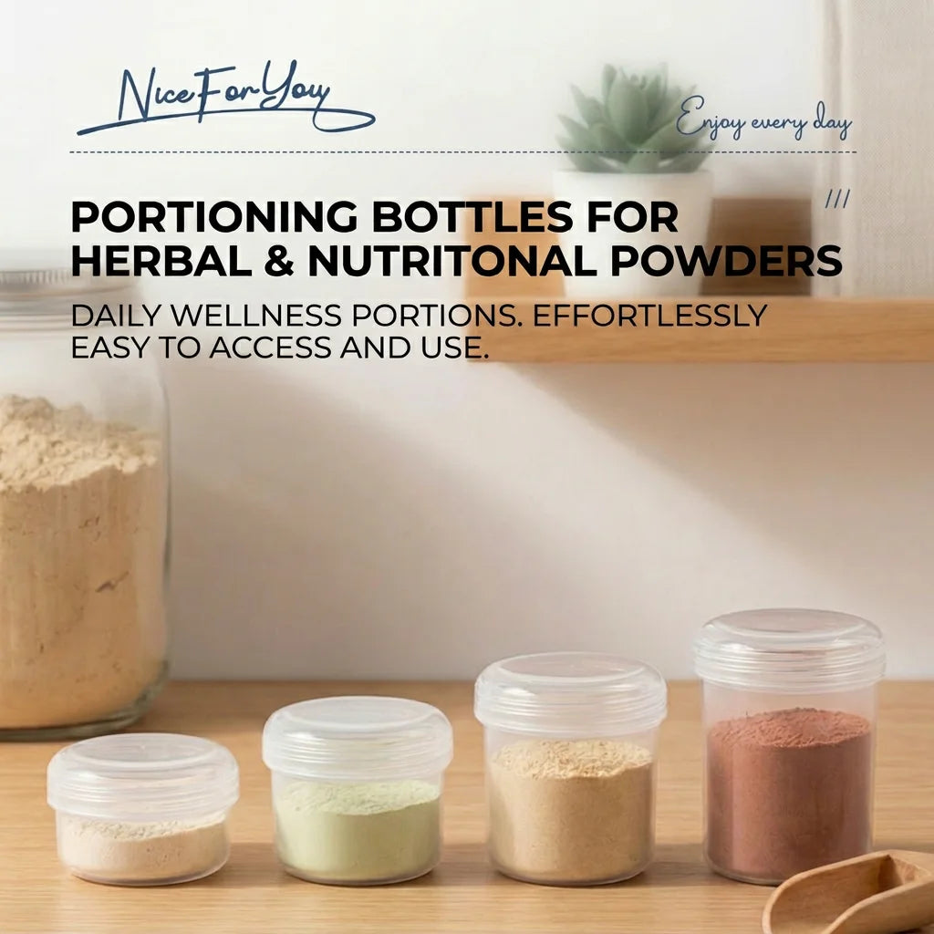 20/30/40/50mlRefillable Transparent Plastic Sealed Jars, Food Grade Thickened PP Leak-proof Containers for Travel Cosmetic Oasis Select