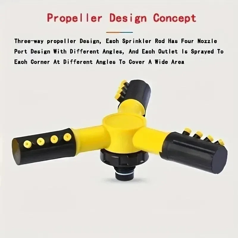 360 Degree Rotating Garden Lawn Sprinkler Automatic Large Area Watering Irrigation Sprayer for Yard Outdoor Plant Care Oasis Select