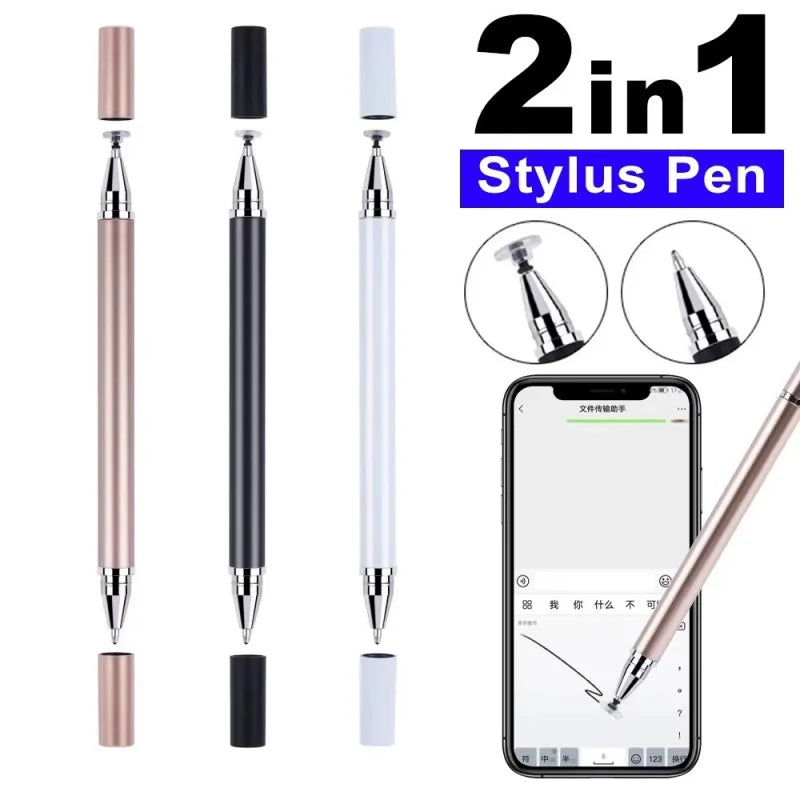 1/4pcs 2 In 1 Universal Stylus Pen For Tablet Mobile Android Phone IPad Accessories Drawing Tablet Capacitive Screen Touch Pen Oasis Select