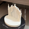 Gothic Castle Diorama Platform DIY Miniature Figures Ornament Doll Photography Fairy Garden Crafts Miniature Wedding Scene Decor Oasis Select Background