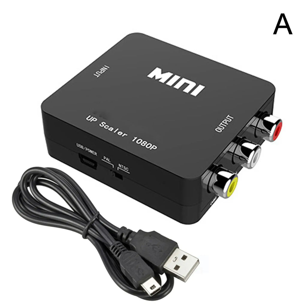 Video Converter RCA AV To HDMI-compatible Converter HD AV2HDMI Support NTSC AV PAL Video L/R Box To HDMI AV/CVSB Output Oasis Select HDMI TO AV