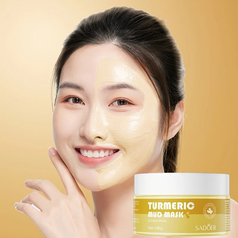SADOER Turmeric & Ginger Mud Mask – Moisturizing Face Mask Mud Face Mask Oasis Select