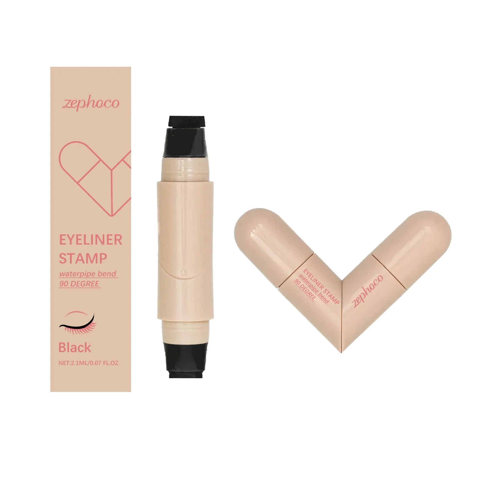 Dual-Ended Liquid Eyeliner Stamp Pen – Waterproof Winged Liner
