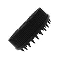 Double-Sided Silicone Shower Brush – Body Scrub & Scalp Silicone Bath Brush Oasis Select GJ14-black-02