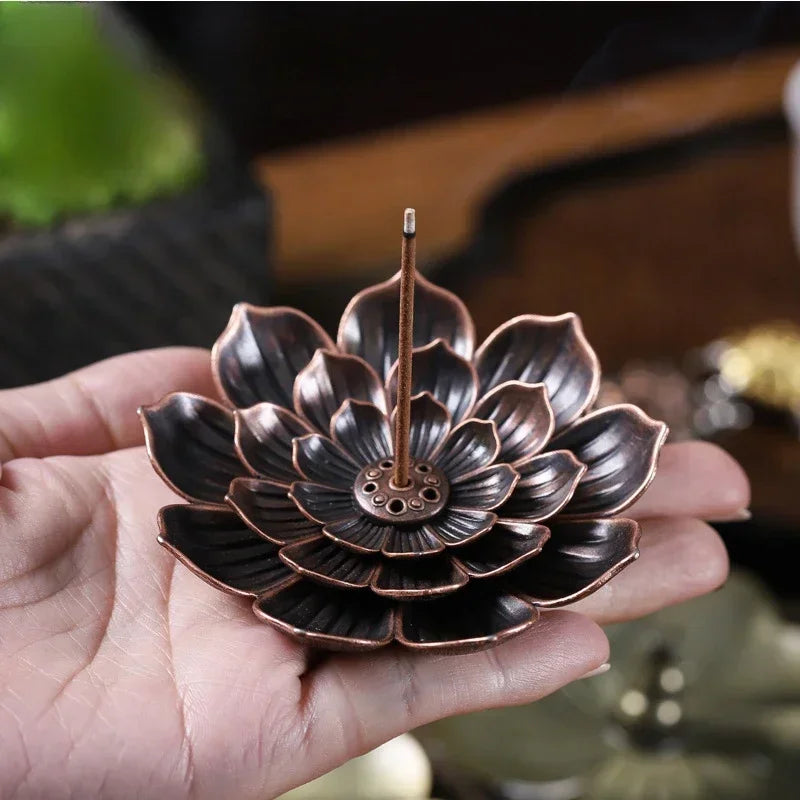 Alloy Incense Burner Incense Support Rods Holder Ash Catcher Incense Stand Meditation Room Yoga Insence Burners Accessories Oasis Select