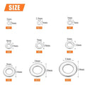 180 Pieces Stainless Steel Flat Washers M2-M10 Various Sizes with Storage Box O-Ring Fasteners Polished Surface Oasis Select 180PCS