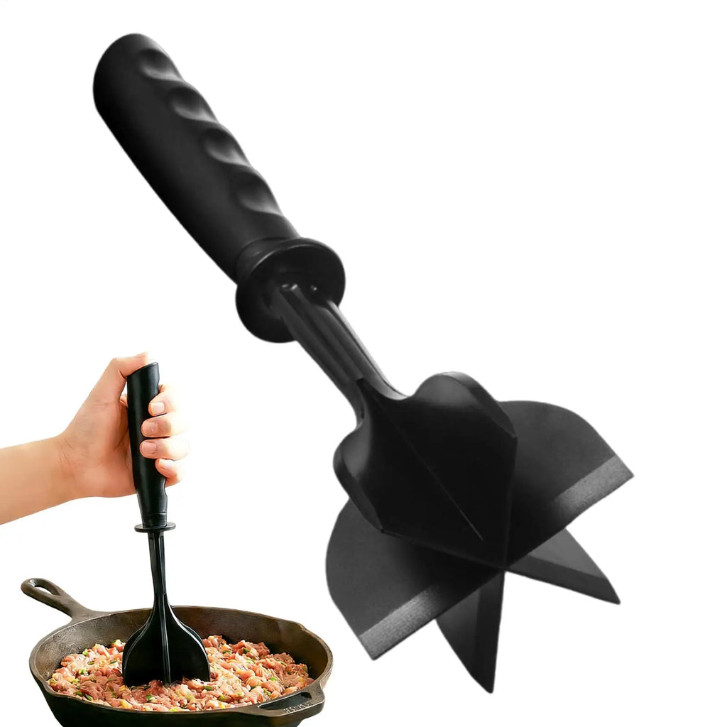 1PC Kitchen Meat Chopper Ground Beef Masher Mixing Grinding And Pounding Spatula Meat Scraper For Mincing Meat Chopper Oasis Select