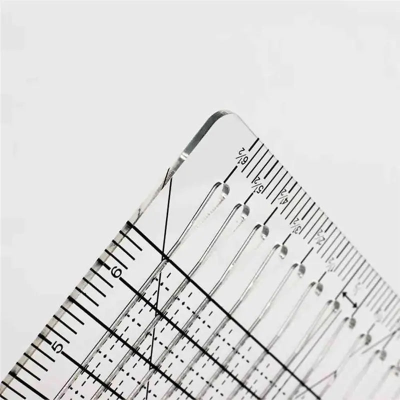 LIKE WISH Sewing Supplies Sewing Ruler Template DIY Craft T-Shirts Ruler Patchwork 5-In-1 Quilt Cutting Ruler Oasis Select