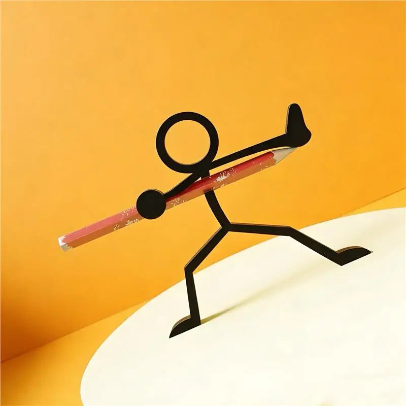 Creative 3D Printed Stick Figure Pencil Holders Pen Stands Pen Pots Desktop Ornaments Office School Supplies Stationery Gift Oasis Select A4