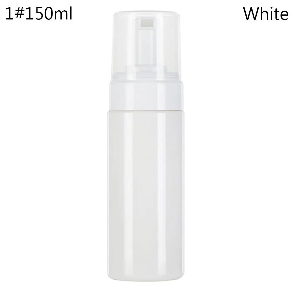 Clear Blue Shampoo Lotion Shower Gel Foam Pump Bottles Foaming Bottle Liquid Soap Whipped Mousse Points Bottling Oasis Select White-1-150ml