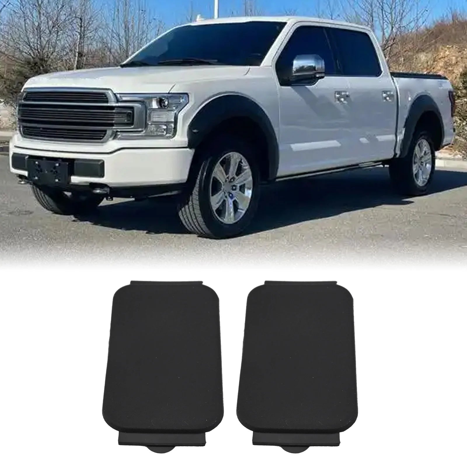 Bed Rail Cap Plastic Inserts 2 Pieces for Ford F150 2015 2023 and Super Duty F250 F350 2017 2023 Truck Bed Rails Oasis Select