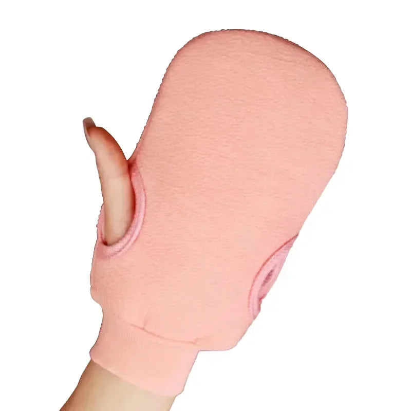 1PC SPA Foam Scrub Exfoliating Gloves For Shower Cleaning Scrub Mitt Rub Dead Skin Body Brush Towel Body Massage Oasis Select Pink