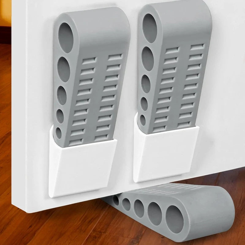 WISH 3Pack Door Stops For Bottom Of Door, Rubber Door Stopper Wedge With Holder, Door Holder To Keep Door Open Oasis Select