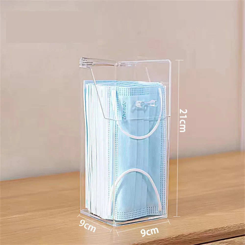 1PC-Desktop Makeup Brush Storage Bucket Cup Holder with Lid Makeup Lipstick Cosmetic Storage Box Organizer Tube Transparent Oasis Select
