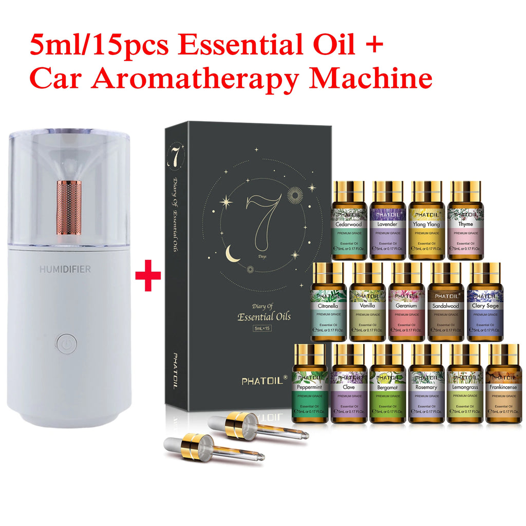 PHATOIL 15-Piece Pure Essential Oils Set – Aromatherapy Gift