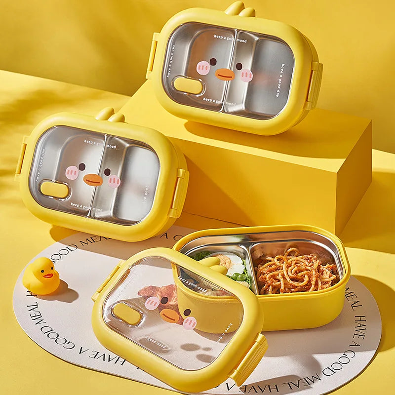 Portable 304 Stainless Steel Lunch Box For Kids Students Picnic Sealed Food Container Heatable Lunch box Kitchen Organizer Oasis Select