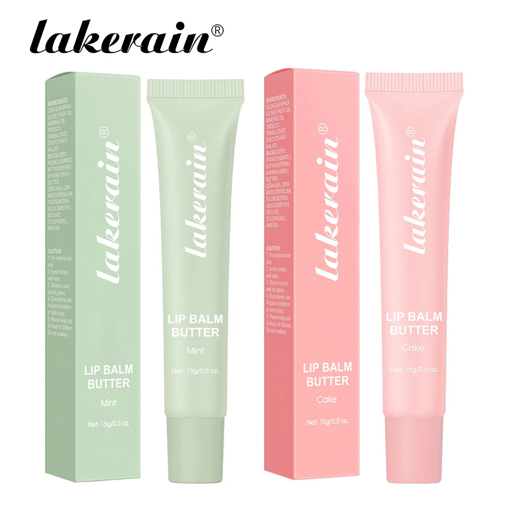 Butter Lip Balm Long Lasting Nourishes Moisturizes Soothes Lips Jelly Lip Gloss Oil Beautifying Smoothing Lip Care Balm Makeup Oasis Select Mint and Cake