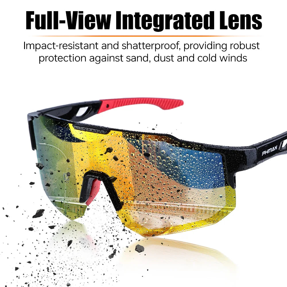 PHMAX Polarized Cycling Glasses Ultralight MTB Road Bike Glasses Sun Protection Men Polarized Bicycle Sunglasses Goggles Oasis Select