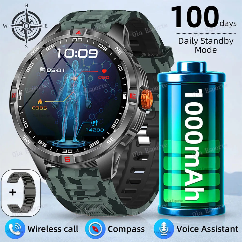 Ola Esporte Smart Watch 2025 – GPS, Compass & 100+ Sports