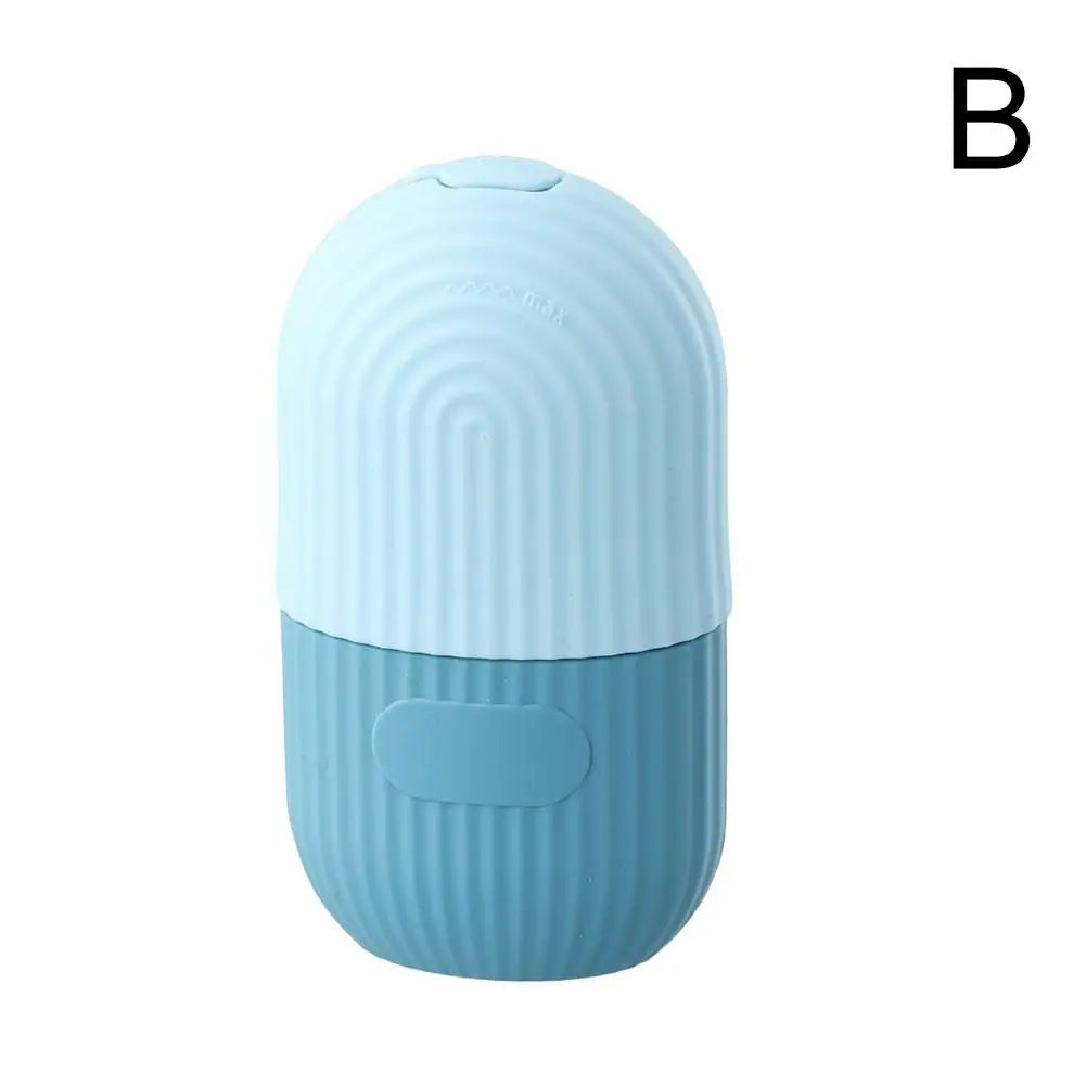 Silicone Ice Face Mold & Roller – Gua Sha Skin Care Tool Ice Face Roller Oasis Select Blue