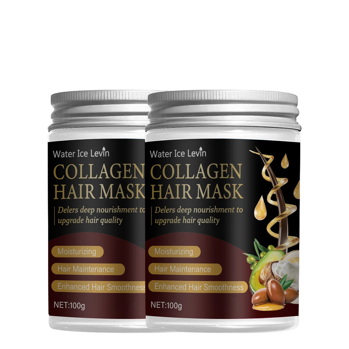 Collagen Hair Mask with Argan & Coconut Oil | Deep Nourishment Deep Conditioning Mask Oasis Select Smoothing & Straightening
